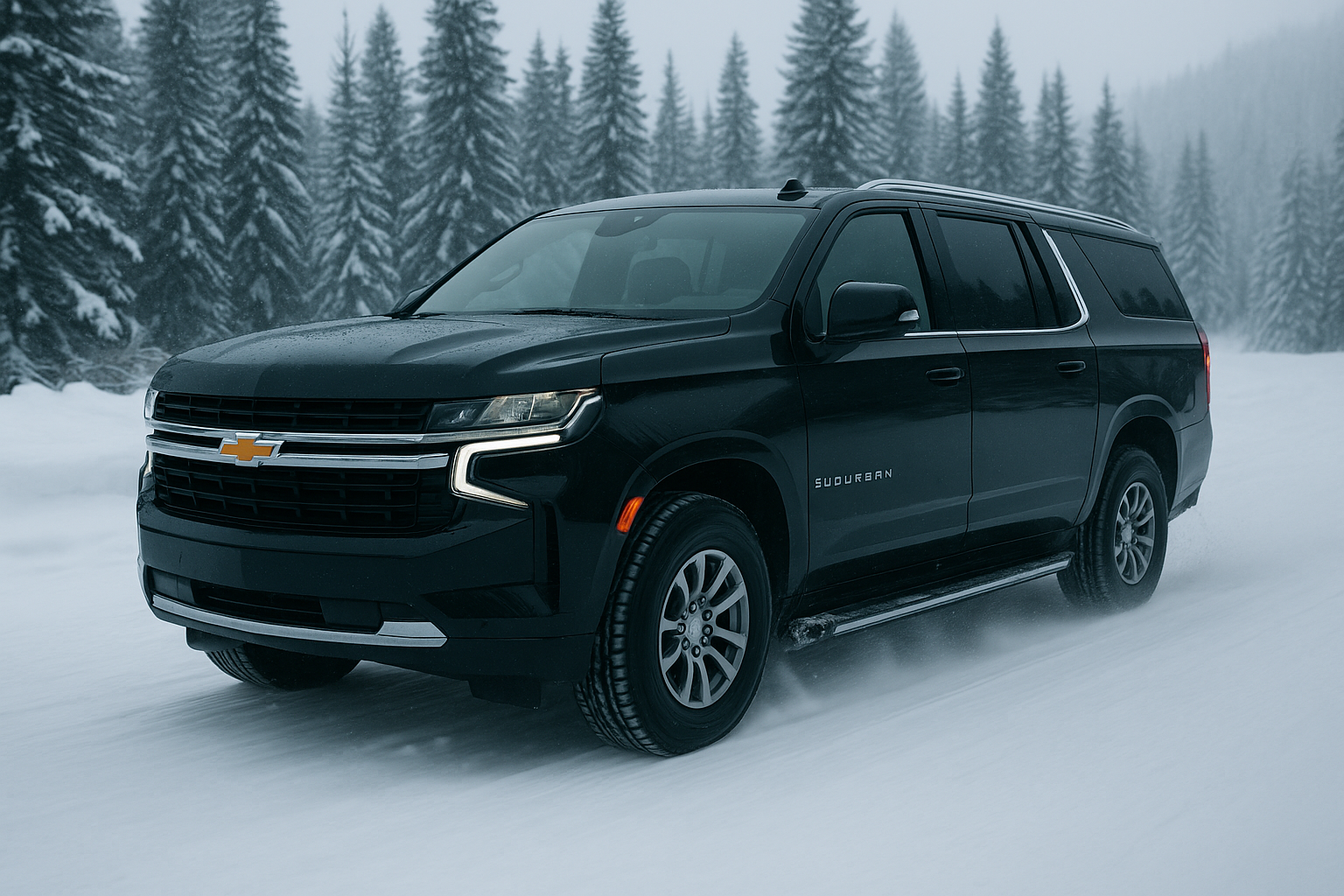 “Luxury AWD SUV rental Vancouver ready for Whistler winter trip