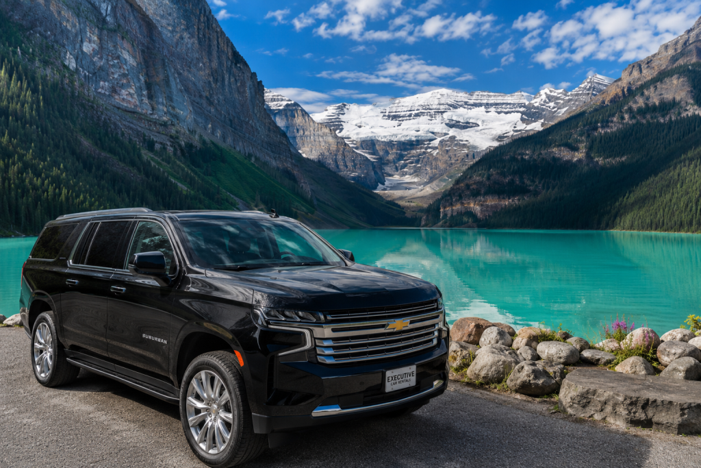 SUV rental Vancouver to Banff near Lake Louise