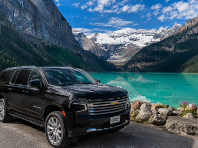 SUV rental Vancouver to Banff near Lake Louise