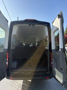 15 Passenger Van AWD Cargo space